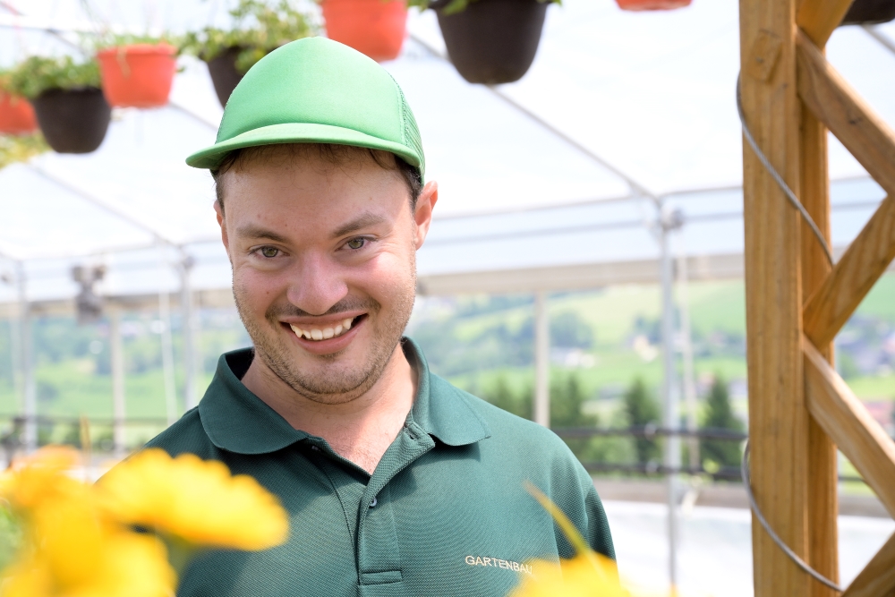 Bild: David, Gärtner der Lebenshilfe